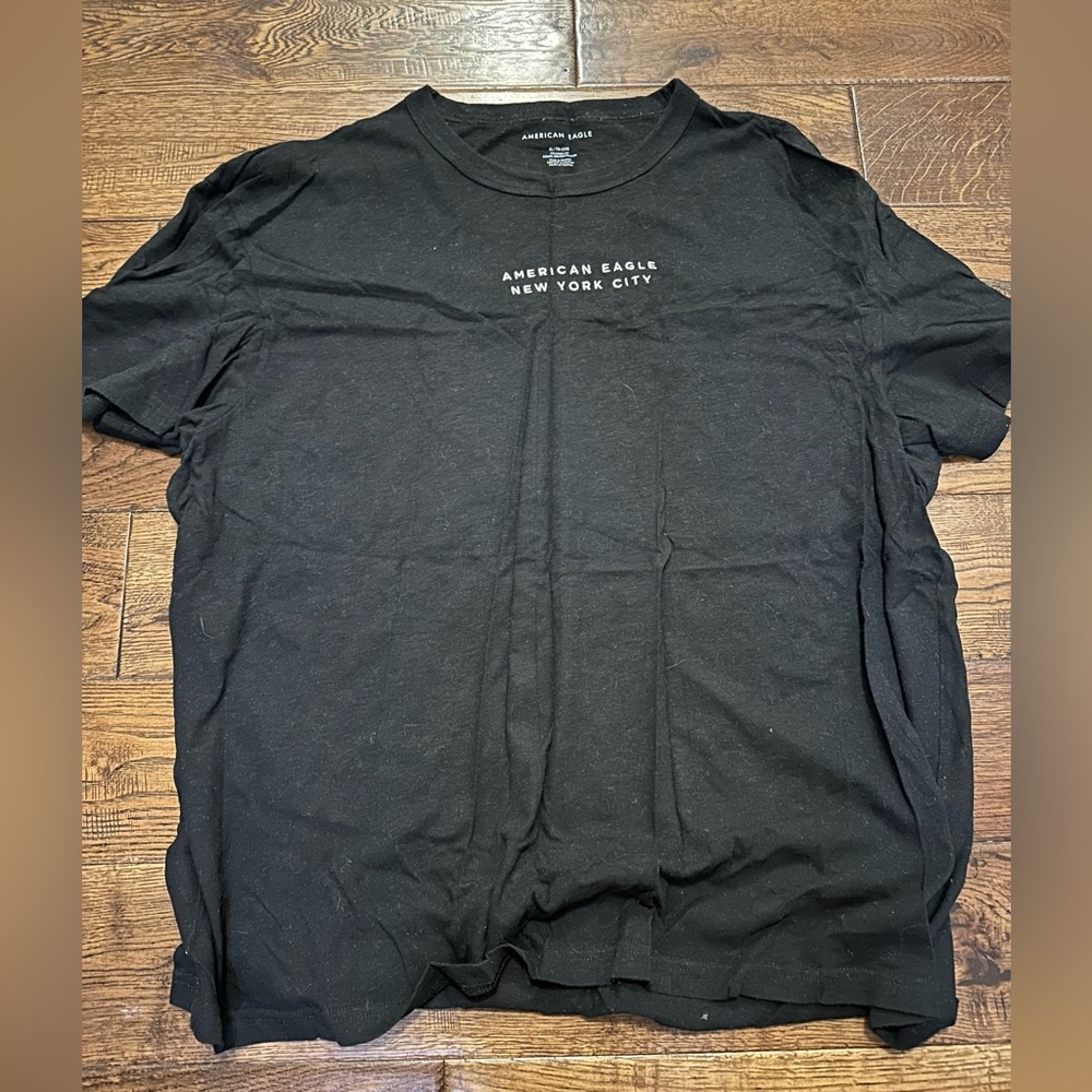 Black American Eagle Oversized T-shirt